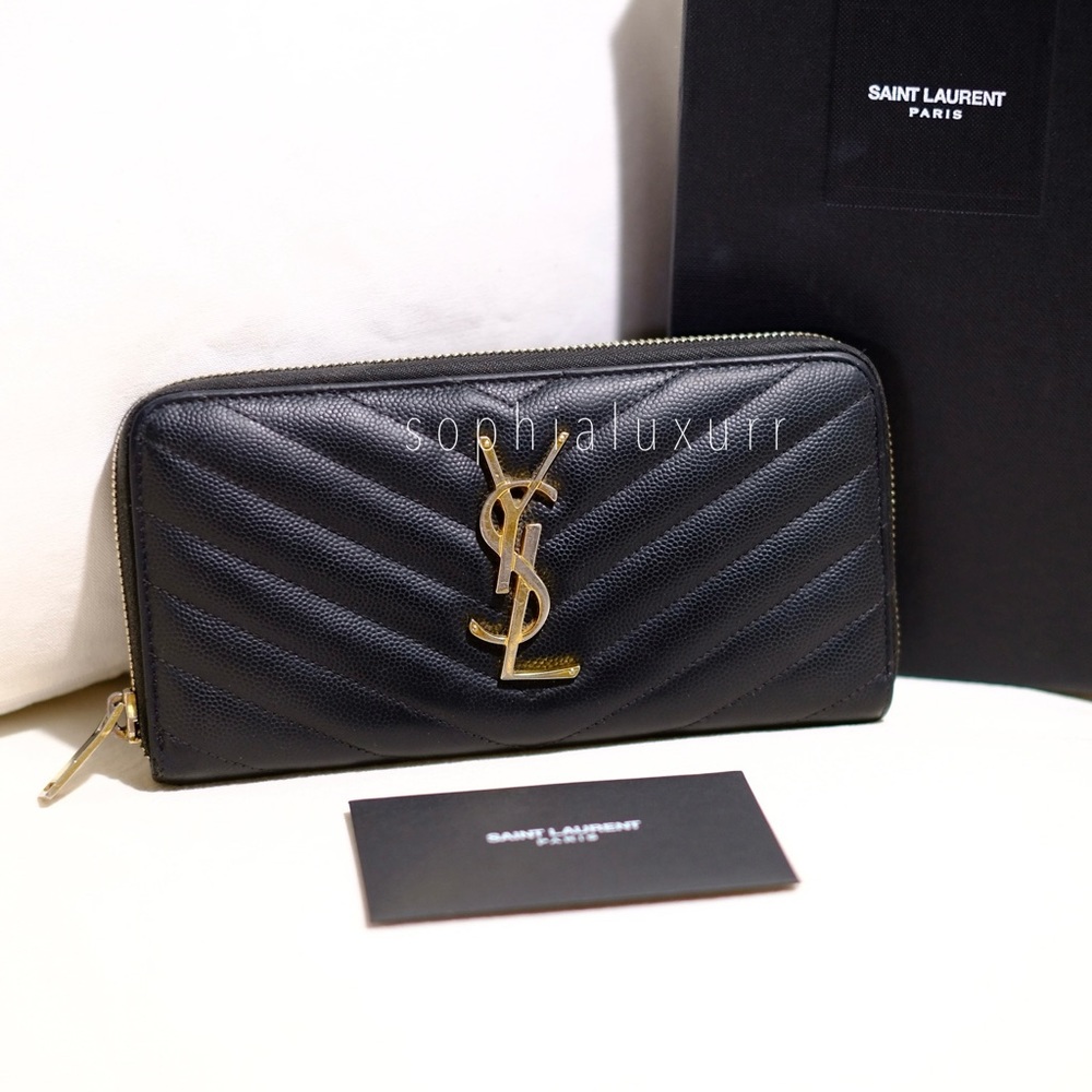 YSL Zippy Long Wallet